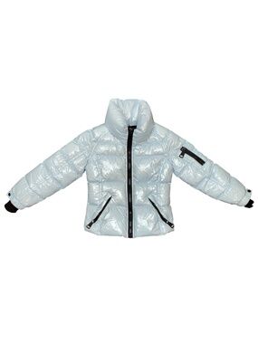 SAM Girls Down Jacket Light Blue Size 6